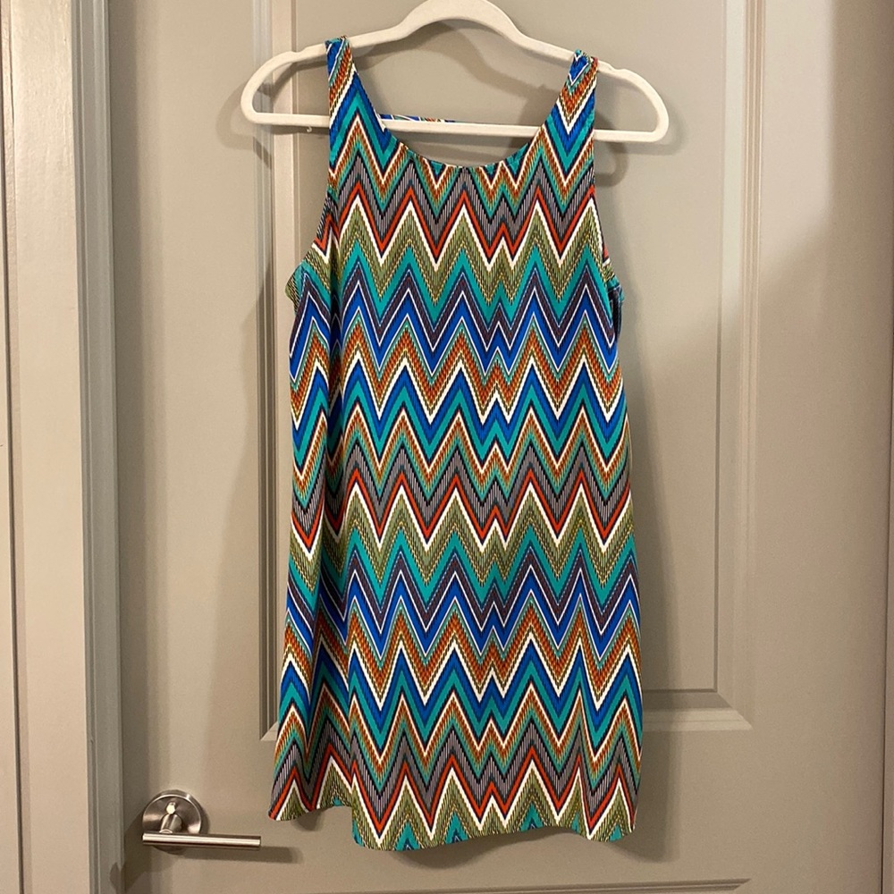 Namu Chevron shift dress